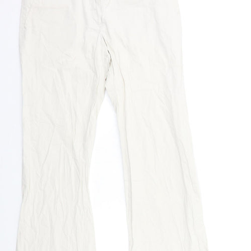 Mango Womens Beige   Trousers  Size 12 L29 in