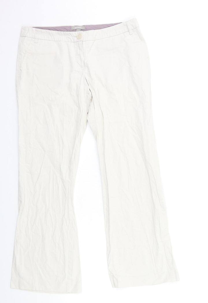 Mango Womens Beige   Trousers  Size 12 L29 in