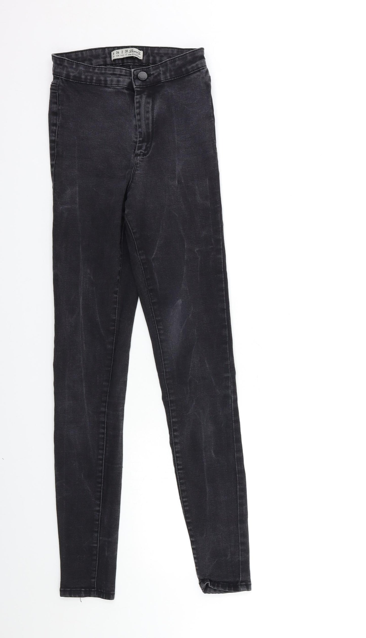 Denim & Co. Womens Grey  Denim Skinny Jeans Size 6 L30 in