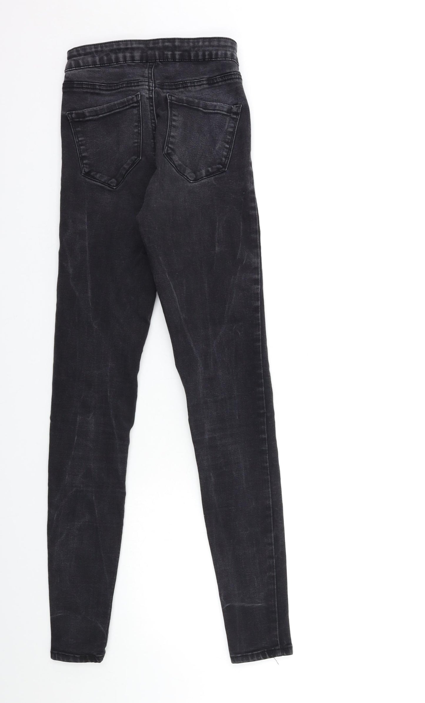 Denim & Co. Womens Grey  Denim Skinny Jeans Size 6 L30 in