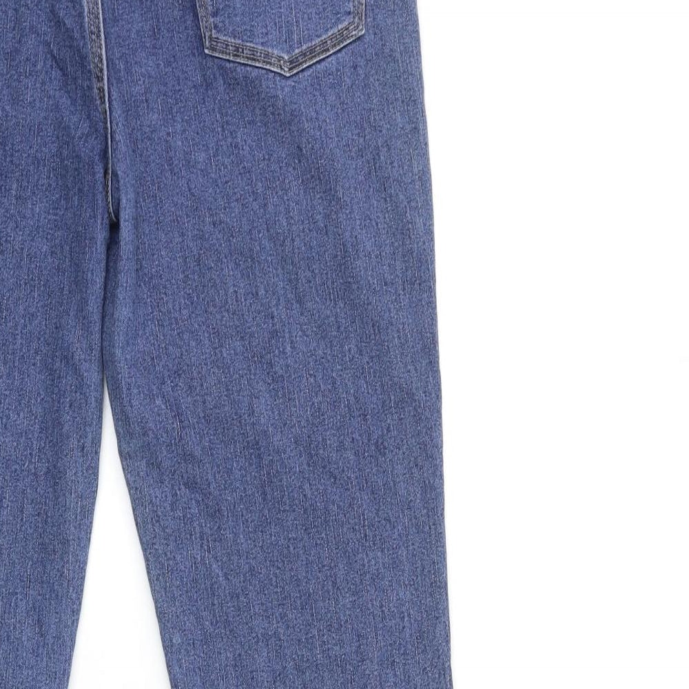 DNM Womens Blue  Denim Flared Jeans Size 16 L32 in