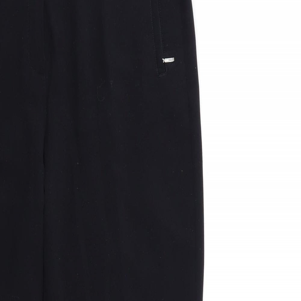 Marks and Spencer Womens Black   Trousers  Size 14 L32 in