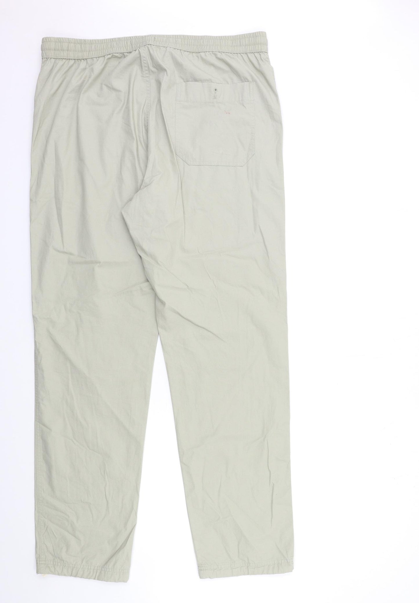 Marks and Spencer Mens Green   Cargo Trousers Size 36 in L32 in