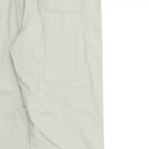 Marks and Spencer Mens Green   Cargo Trousers Size 36 in L32 in