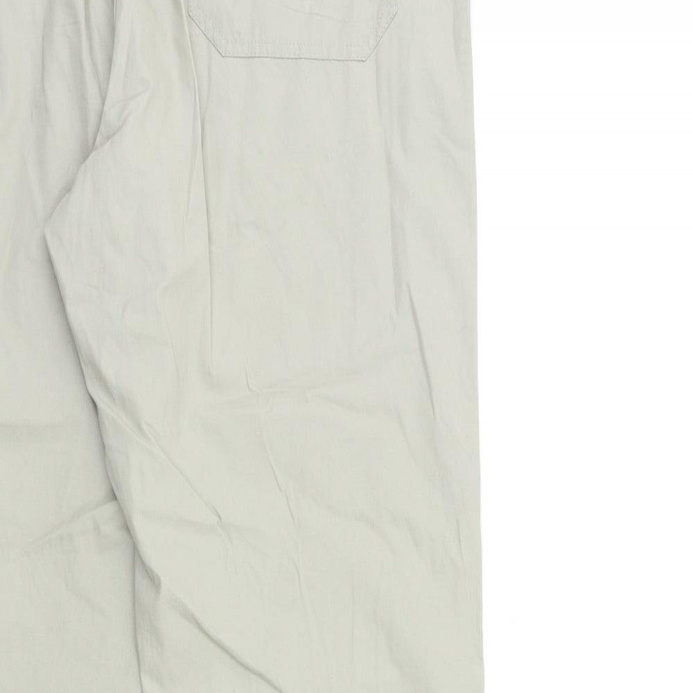 Marks and Spencer Mens Green   Cargo Trousers Size 36 in L32 in