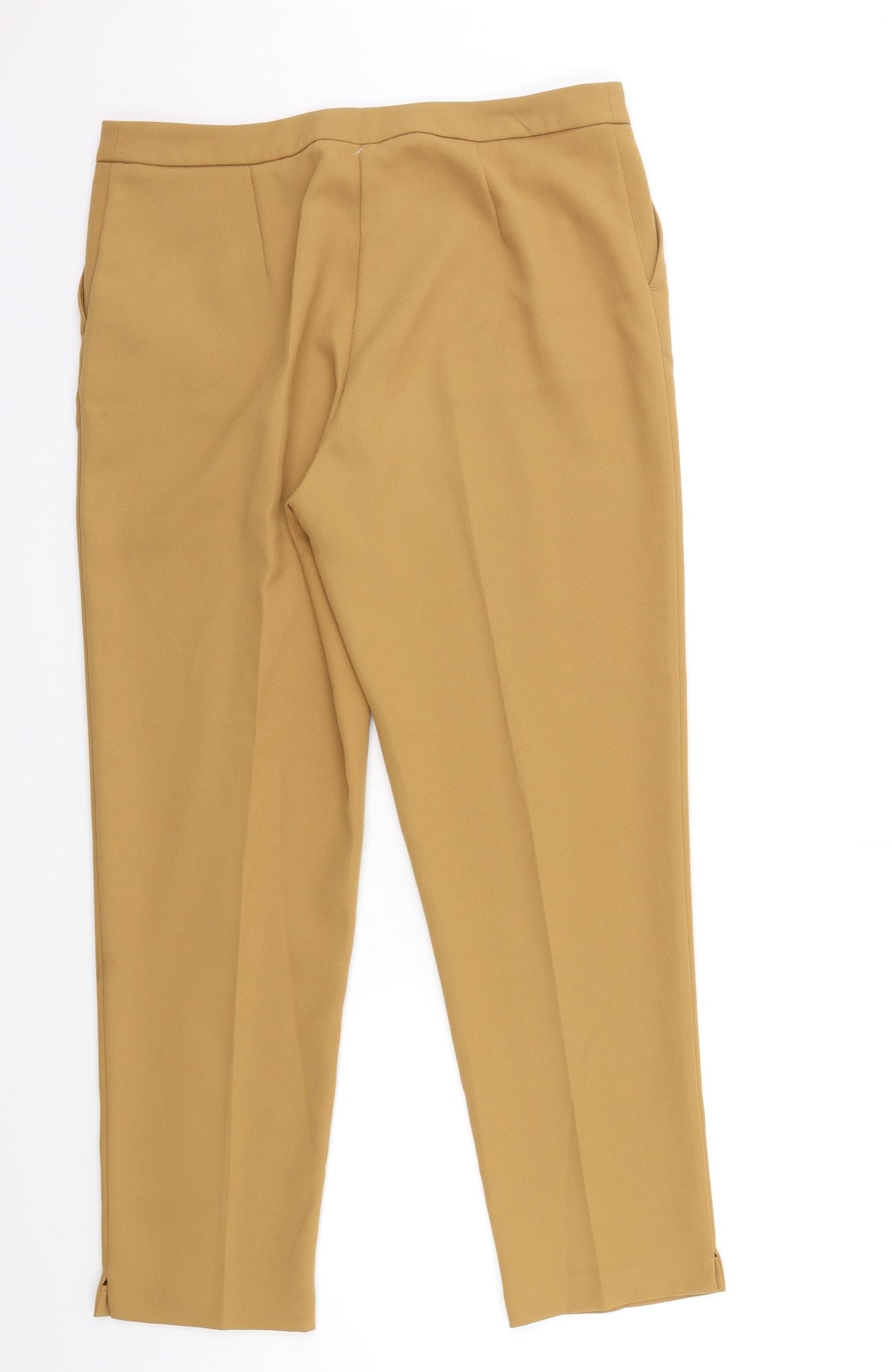TU Womens Brown   Trousers  Size 14 L29 in