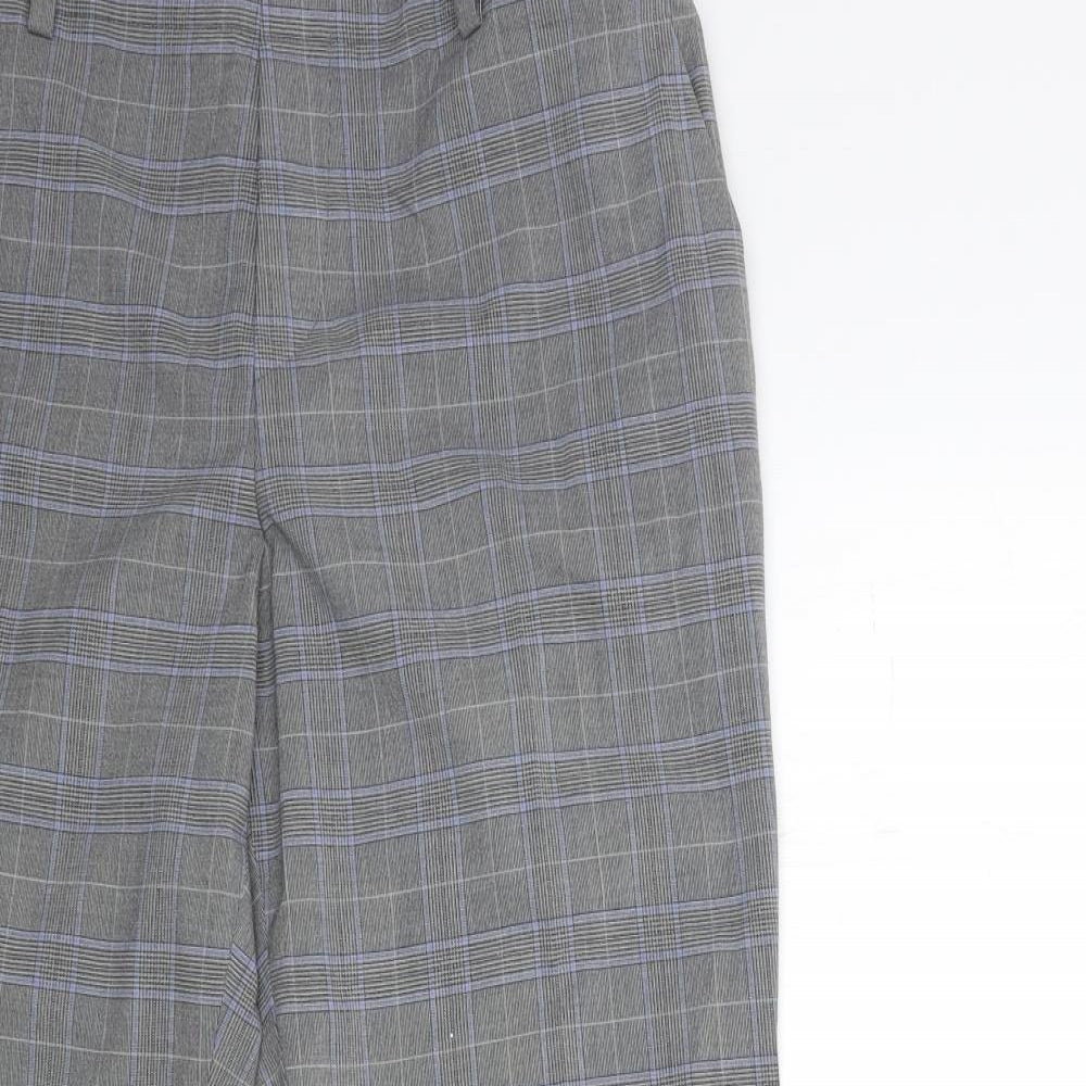 Uniqlo Mens Grey Check  Trousers  Size 28 in L31 in
