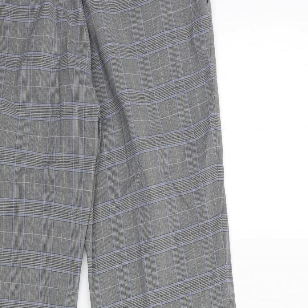 Uniqlo Mens Grey Check  Trousers  Size 28 in L31 in
