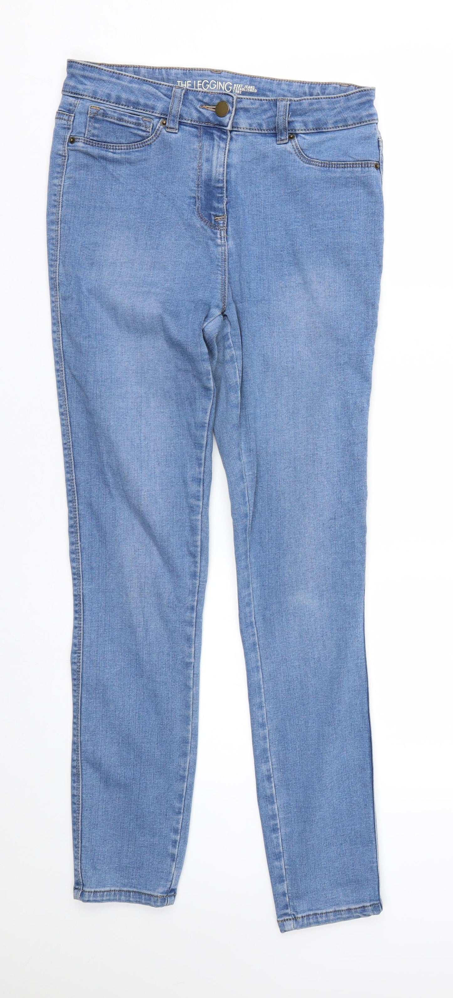 NEXT Womens Blue  Denim Jegging Jeans Size 8 L27 in