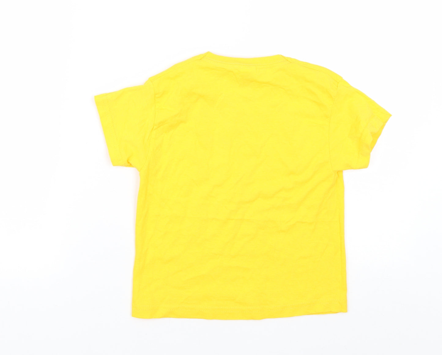 Fruit of the Loom Girls Yellow   Basic T-Shirt Size 3-4 Years  - Children in Need