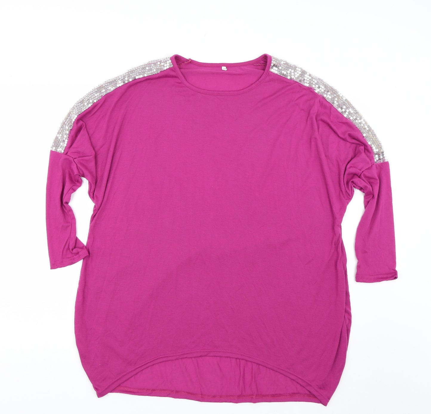 Preworn Womens Purple   Basic T-Shirt Size XL