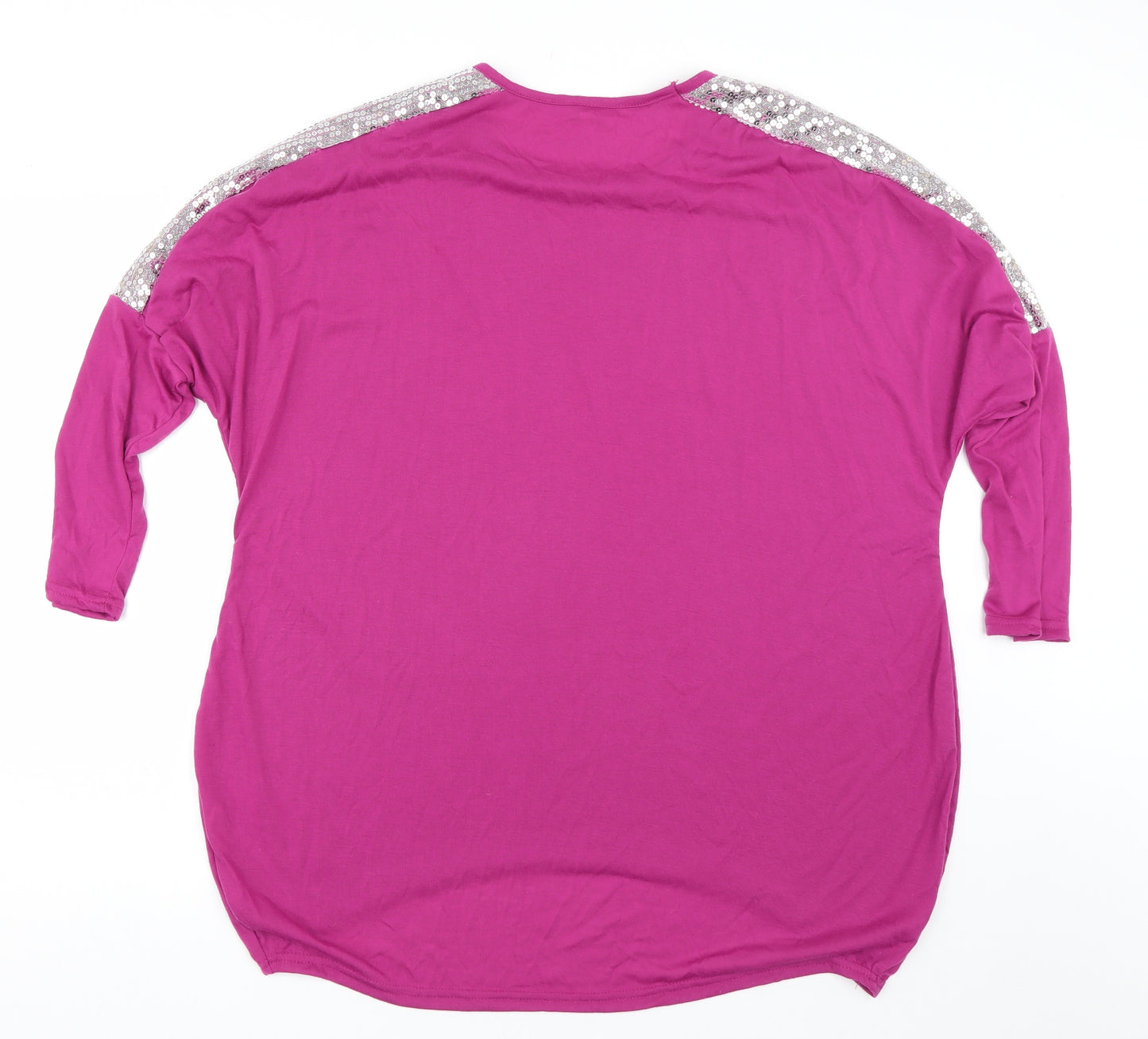 Preworn Womens Purple   Basic T-Shirt Size XL