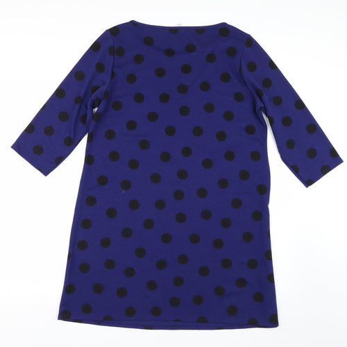 George Womens Blue Polka Dot  Pullover Jumper Size 18