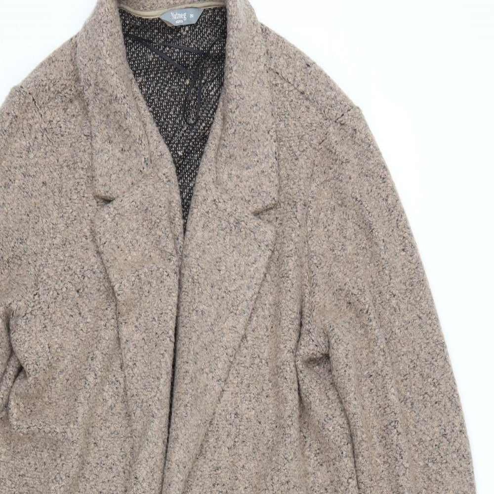 Nutmeg Womens Brown   Overcoat Coat Size 20