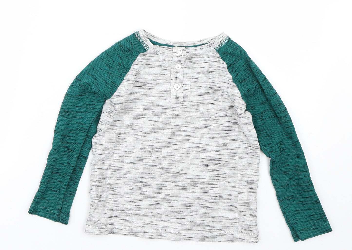 TU Boys Green   Basic T-Shirt Size 3-4 Years