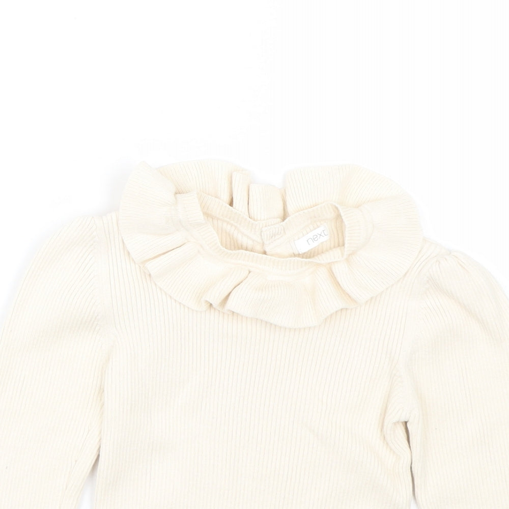 NEXT Girls Beige   Pullover Jumper Size 3-4 Years