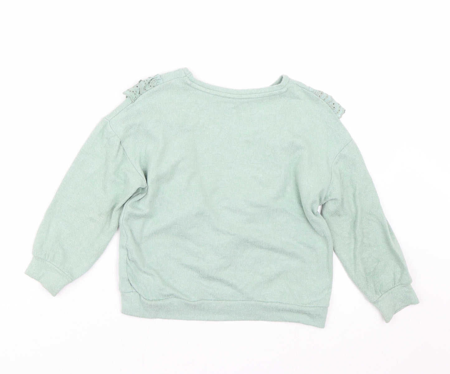 George Girls Green   Pullover Jumper Size 4-5 Years