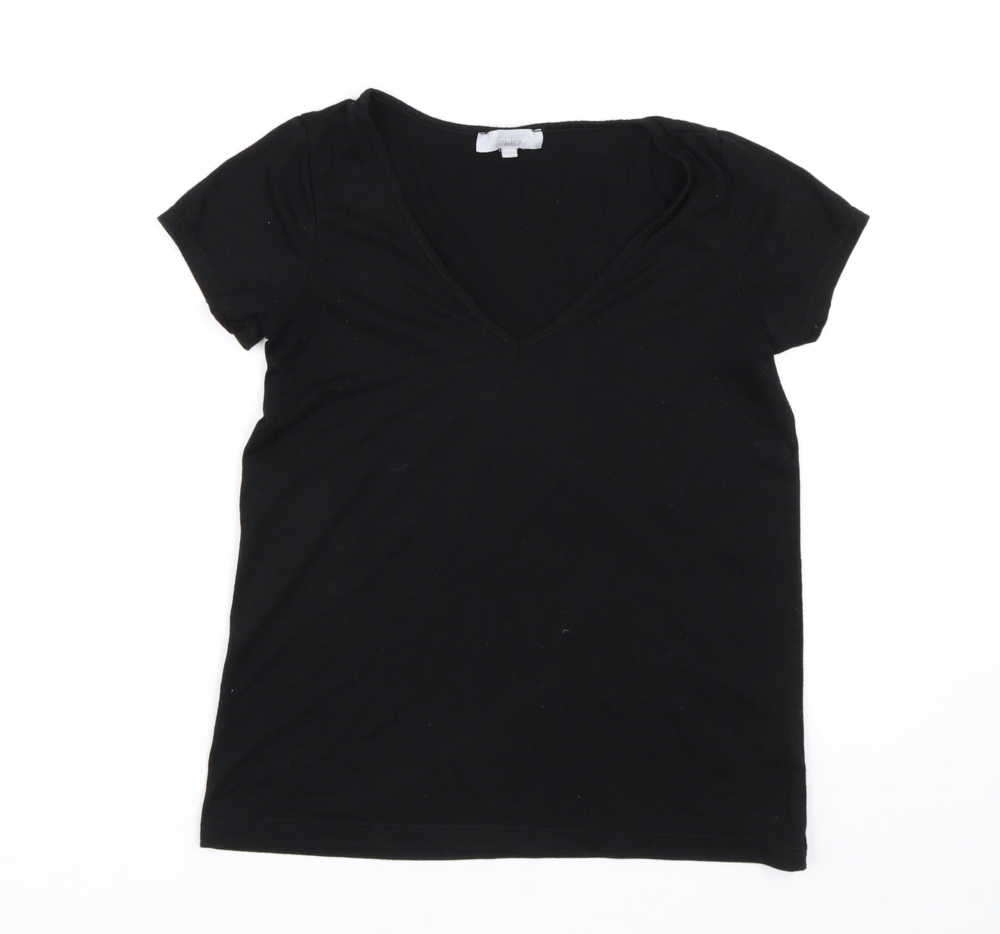 Red Herring Womens Black   Basic T-Shirt Size 8