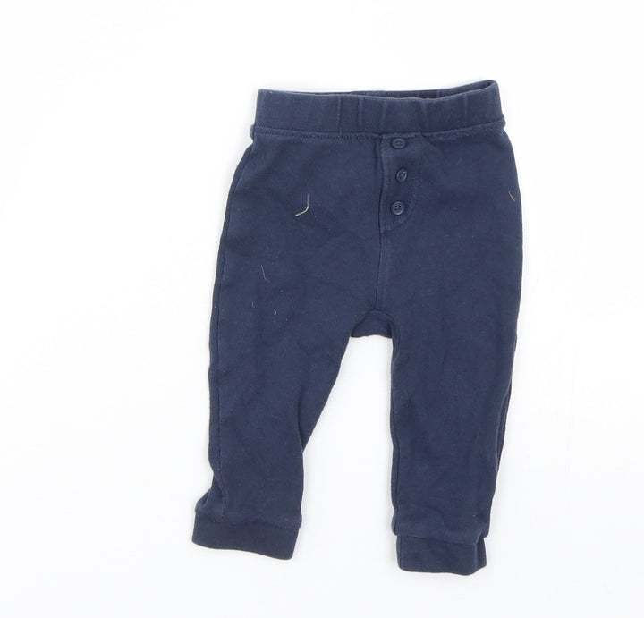 George Baby Blue Jogger Trousers Size 6-9 Months