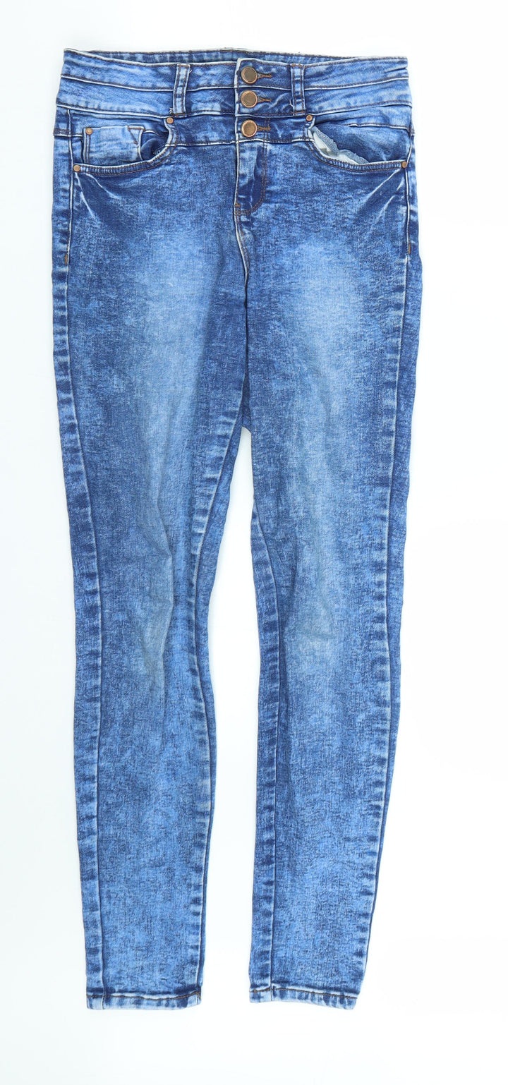 New looj Womens Blue   Skinny Jeans Size 8 L27 in