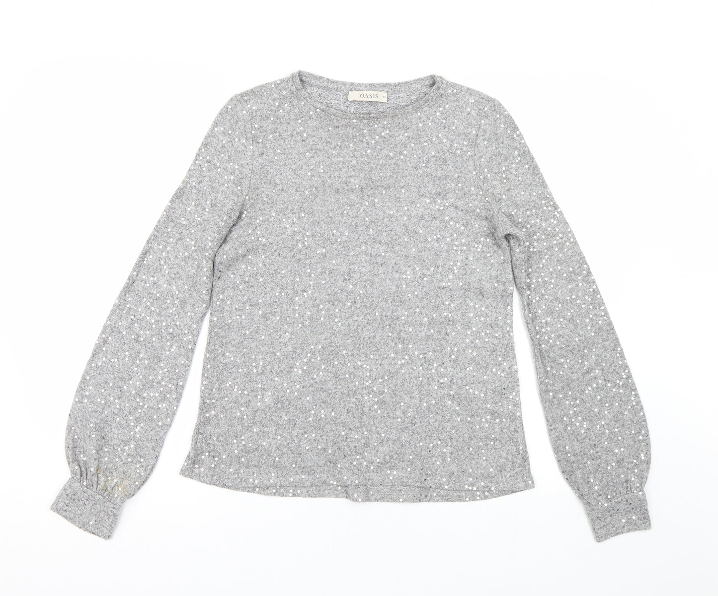 Oasis Womens Grey   Pullover Jumper Size XS