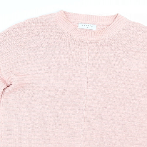 Papaya Womens Pink   Pullover Jumper Size S