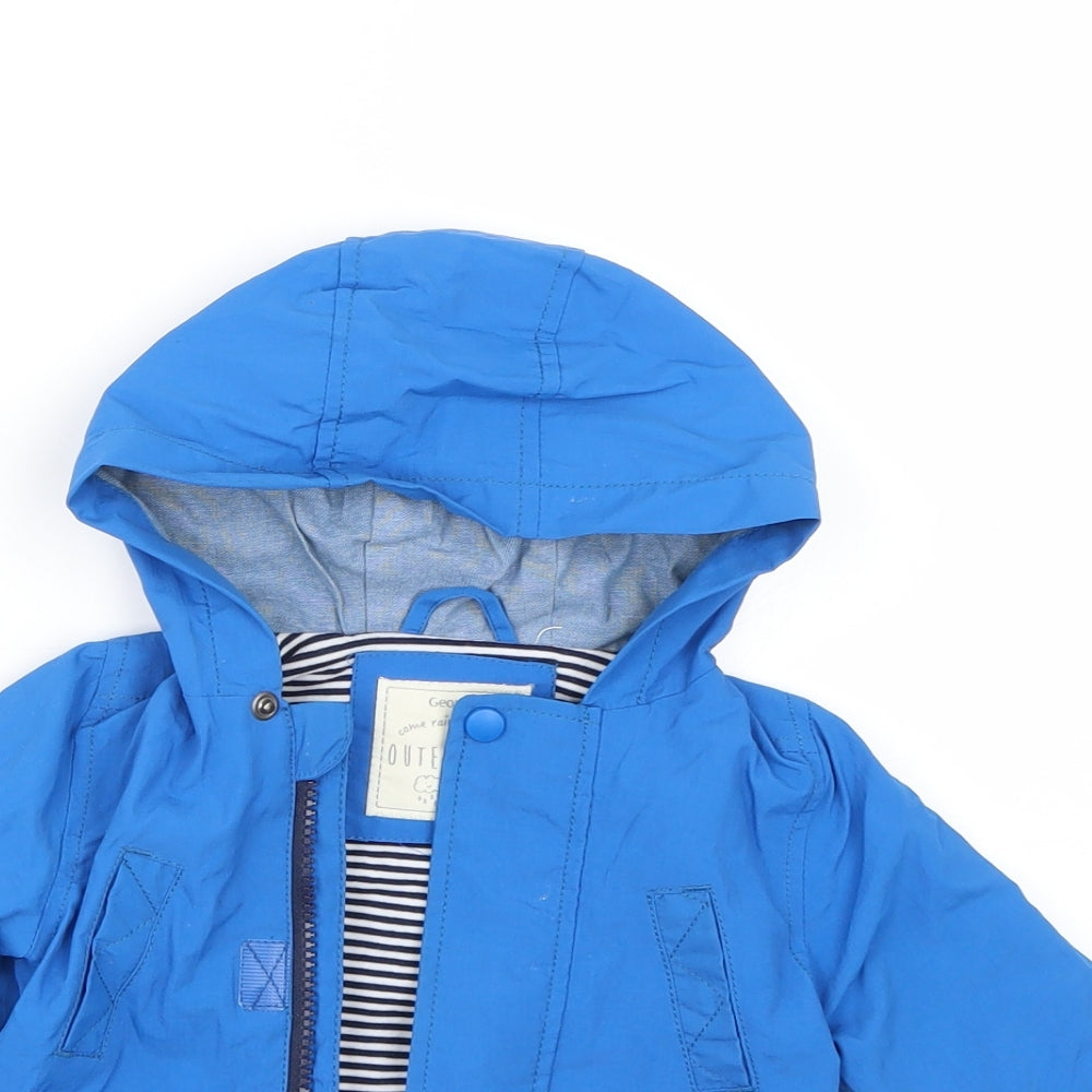 George Boys Blue   Rain Coat Coat Size 6-9 Months
