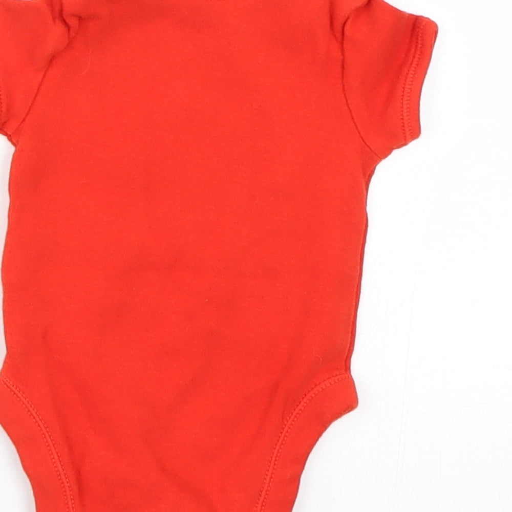 George Baby Red   Babygrow One-Piece Size 0-3 Months  - First size 4.1kg