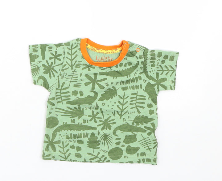 Baby Baby Green Floral  Basic T-Shirt Size 0-3 Months