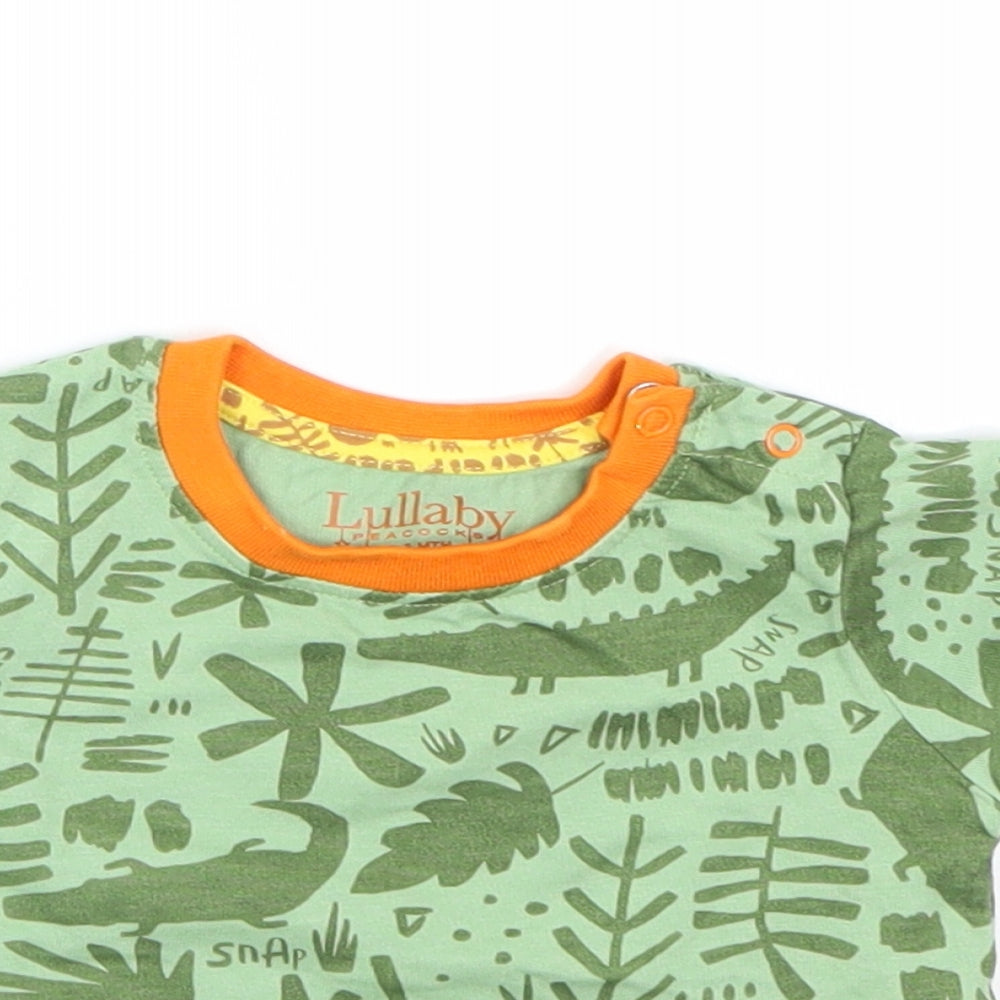 Baby Baby Green Floral  Basic T-Shirt Size 0-3 Months