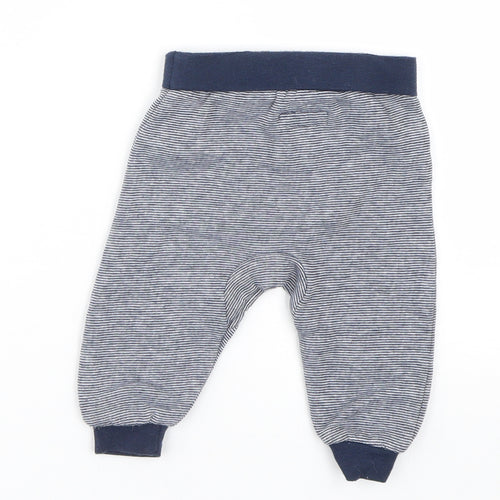 Primark Baby Blue Striped  Jogger Trousers Size 3-6 Months
