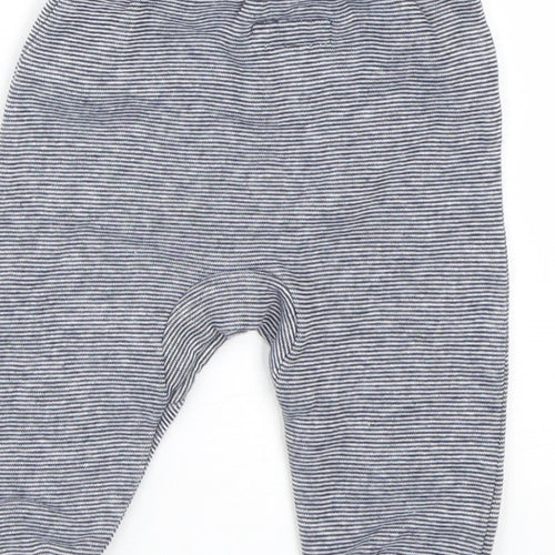 Primark Baby Blue Striped  Jogger Trousers Size 3-6 Months