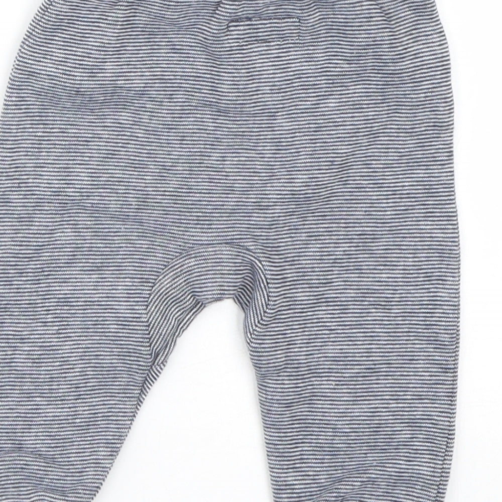 Primark Baby Blue Striped  Jogger Trousers Size 3-6 Months