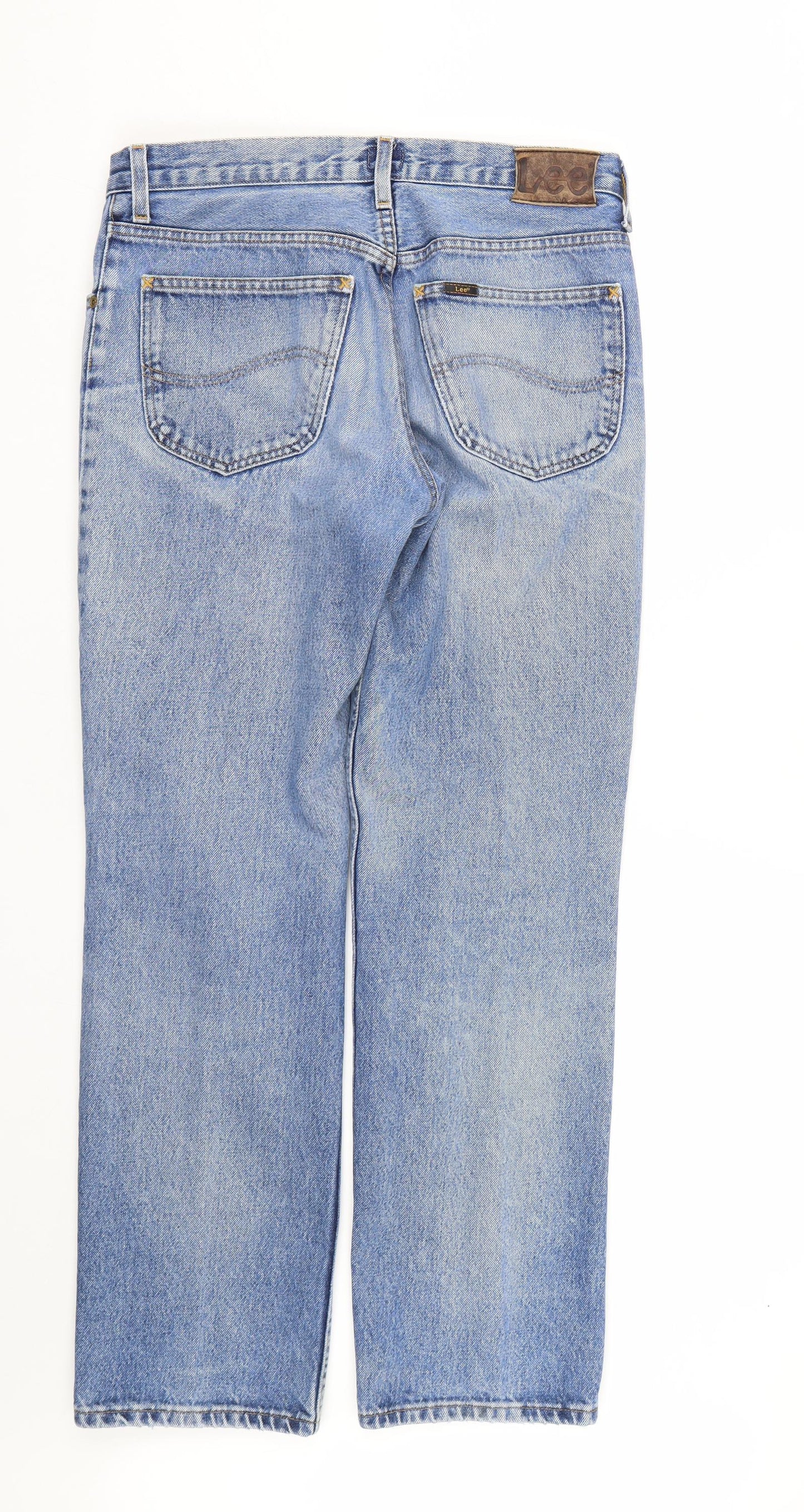 Lee Mens Blue  Denim Straight Jeans Size 32 L31 in