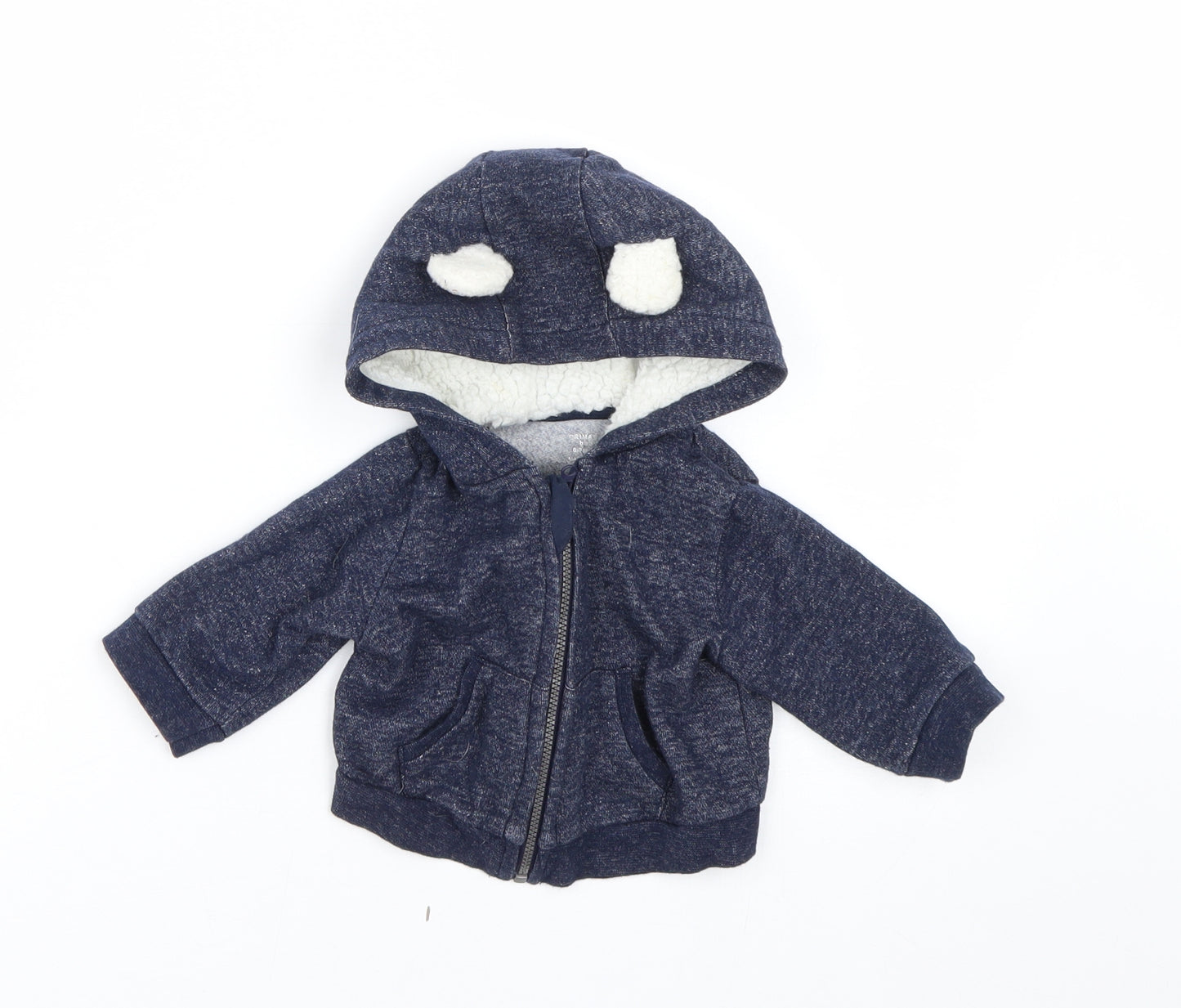 Primark Baby Blue   Full Zip Jumper Size 0-3 Months