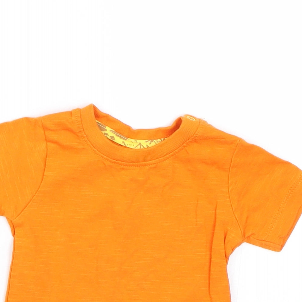Baby Baby Orange   Basic T-Shirt Size 0-3 Months