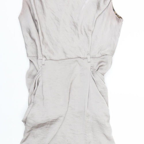 Preworn Womens Silver   Tank Dress  Size 12