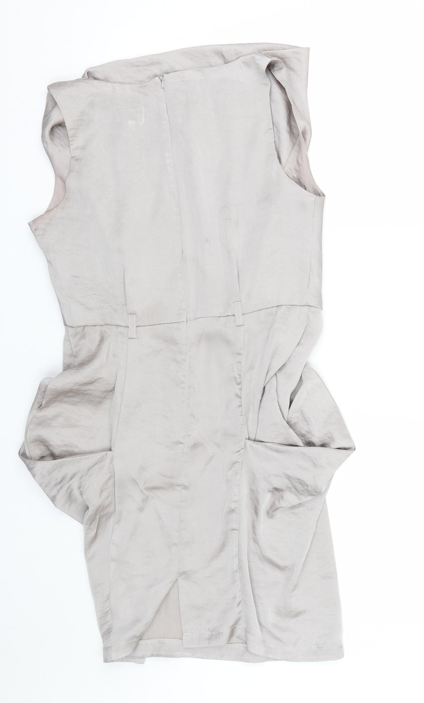 Preworn Womens Silver   Tank Dress  Size 12