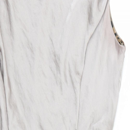 Preworn Womens Silver   Tank Dress  Size 12
