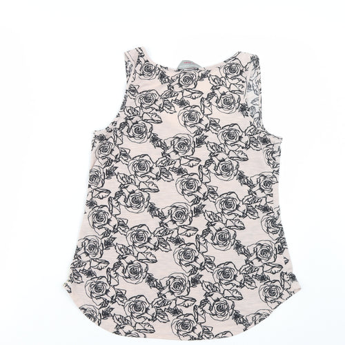 Dorothy Perkins Womens Pink Floral  Basic Tank Size 8