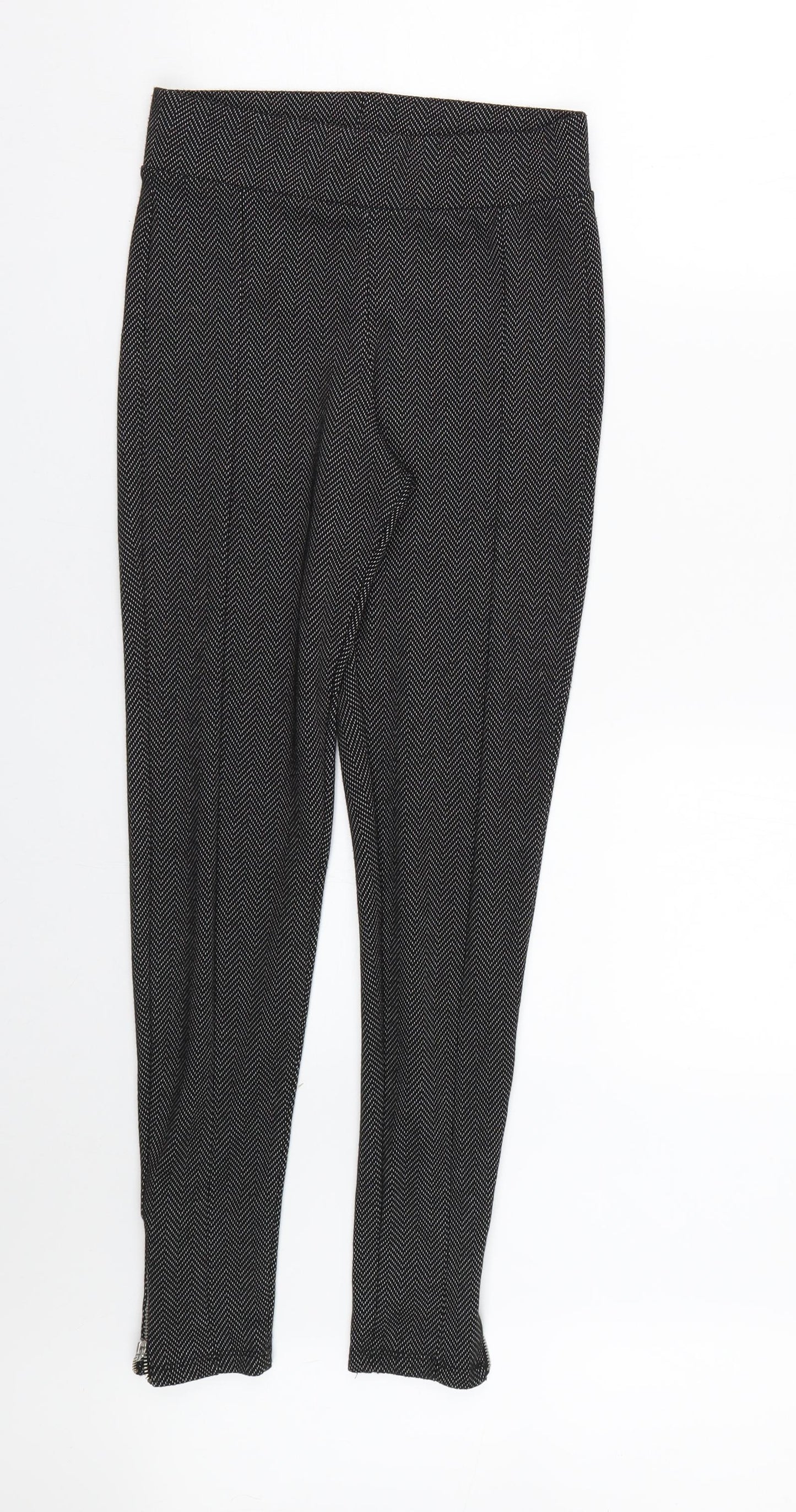 F&F Womens Black   Capri Leggings Size 10 L25 in