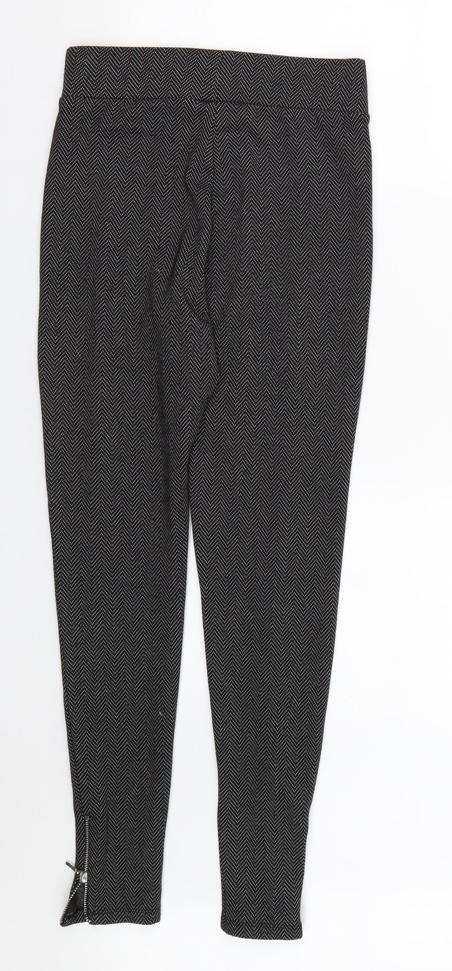 F&F Womens Black   Capri Leggings Size 10 L25 in
