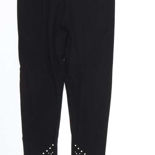 Select Womens Black   Capri Leggings Size S L27 in