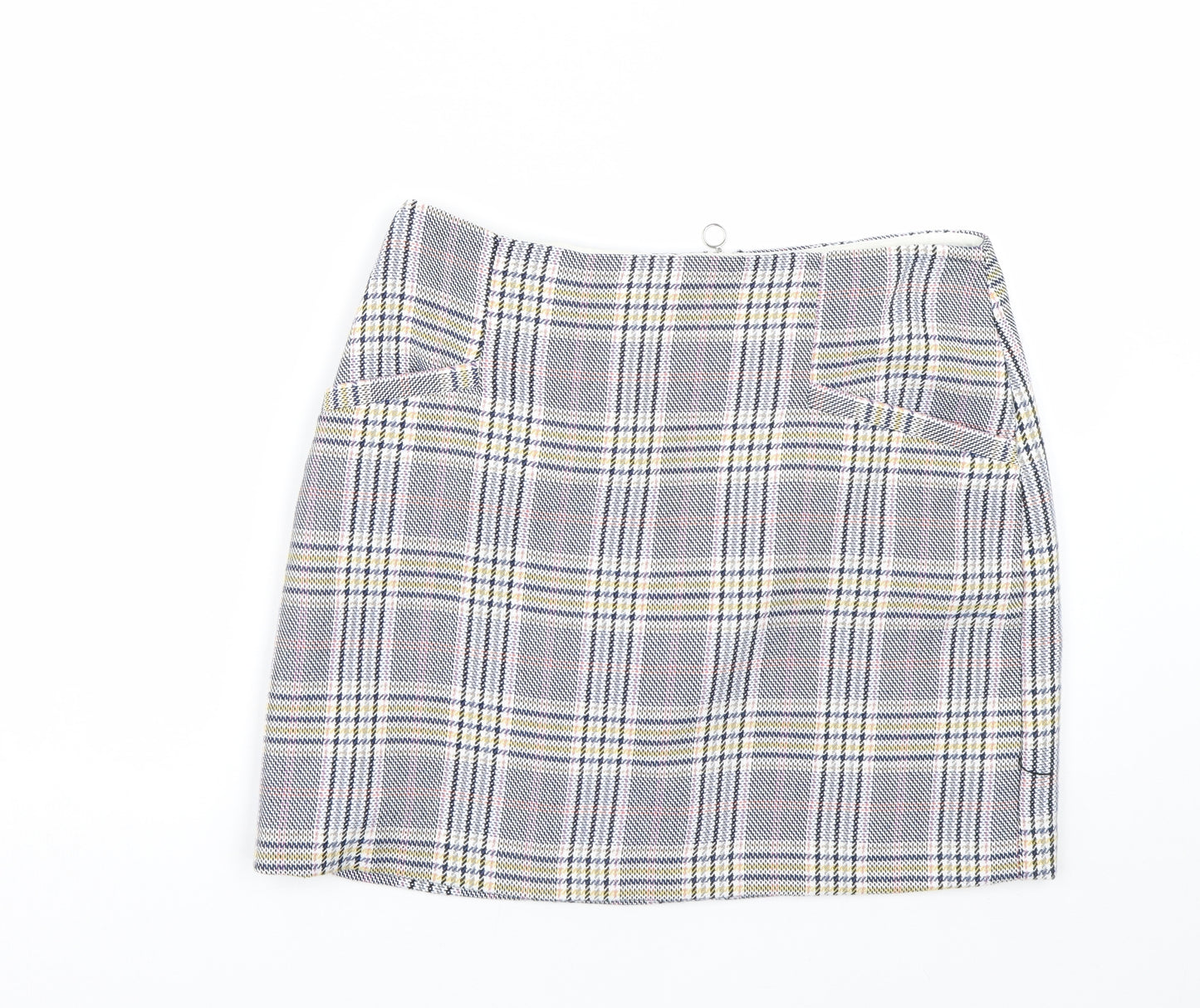 George Womens Blue Check  Mini Skirt Size 12