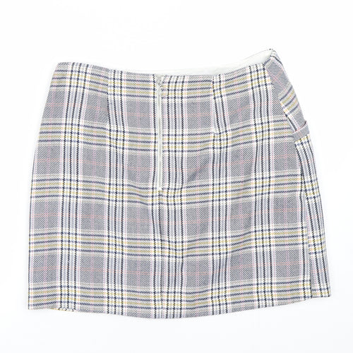 George Womens Blue Check  Mini Skirt Size 12