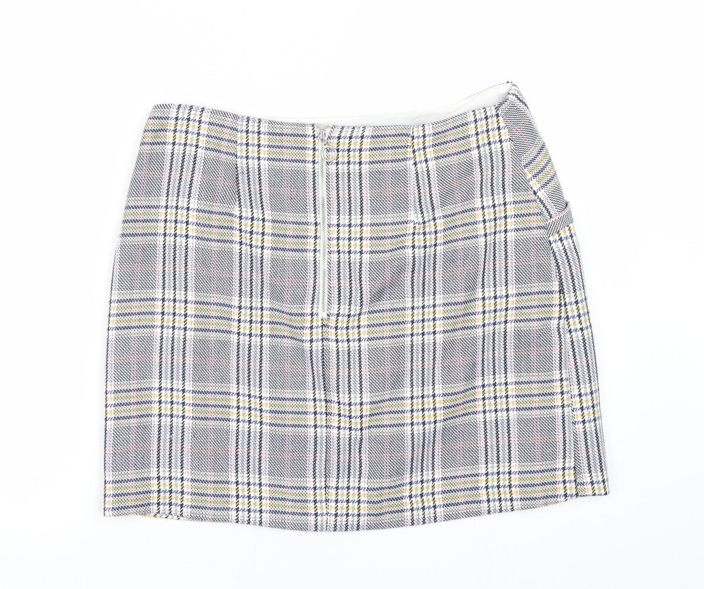 George Womens Blue Check  Mini Skirt Size 12