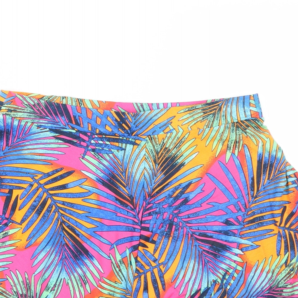 George Womens Multicoloured Floral  Skater Skirt Size 10