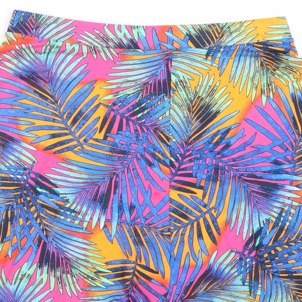George Womens Multicoloured Floral  Skater Skirt Size 10