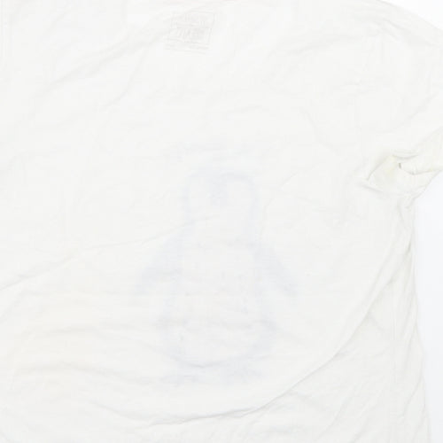 Pep&co Womens White   Top Pyjama Top Size 12  - Penguin