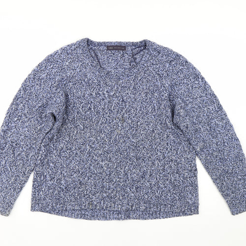 M&S Womens Blue   Pullover Jumper Size 14